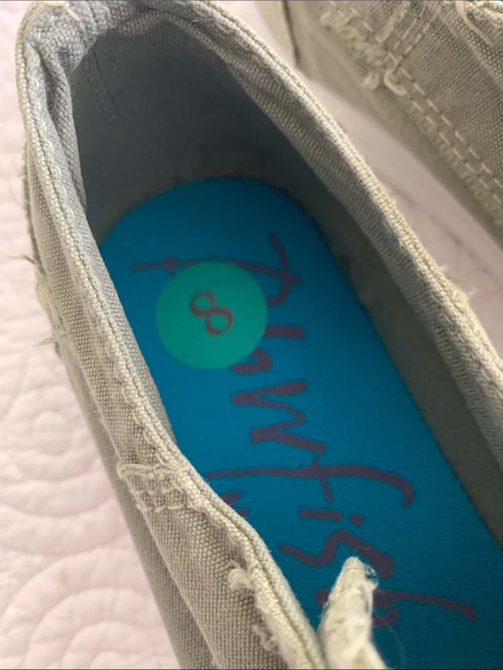 Blowfish tennis shoes pale green size 8 - Picture 4 of 6